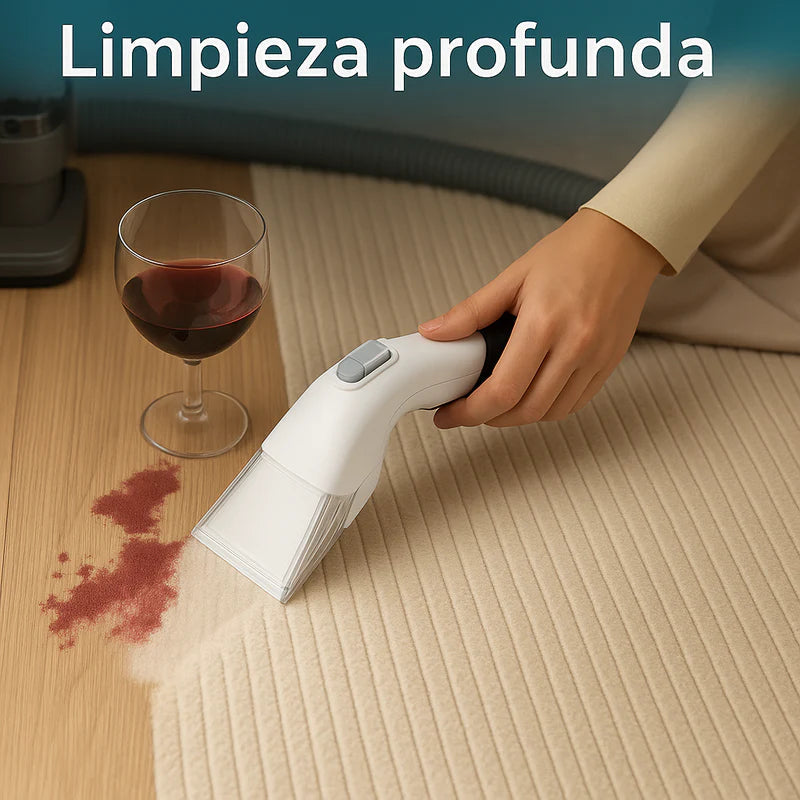 Aspiradora De Agua A Vapor Para Limpieza Profunda De Muebles, Alfombras Y Tapicería. Portátil, 1650 W, 120 V, 60 Hz, 2 L, Aspiración 13 Kpa. Spot Cleaner Quitamanchas. SSC001 CARBONE
