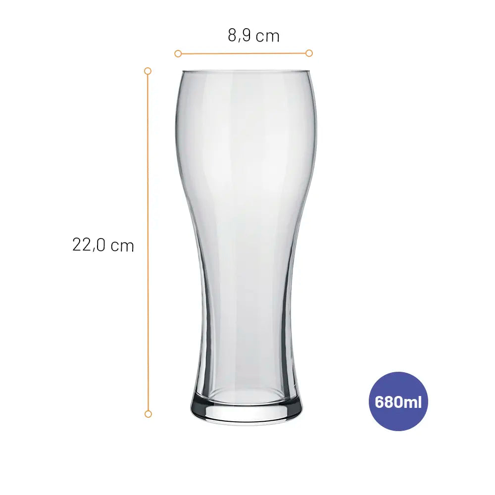 Vaso de Cerveza Vidrio 680ml/23oz 79410200752261 Selecto