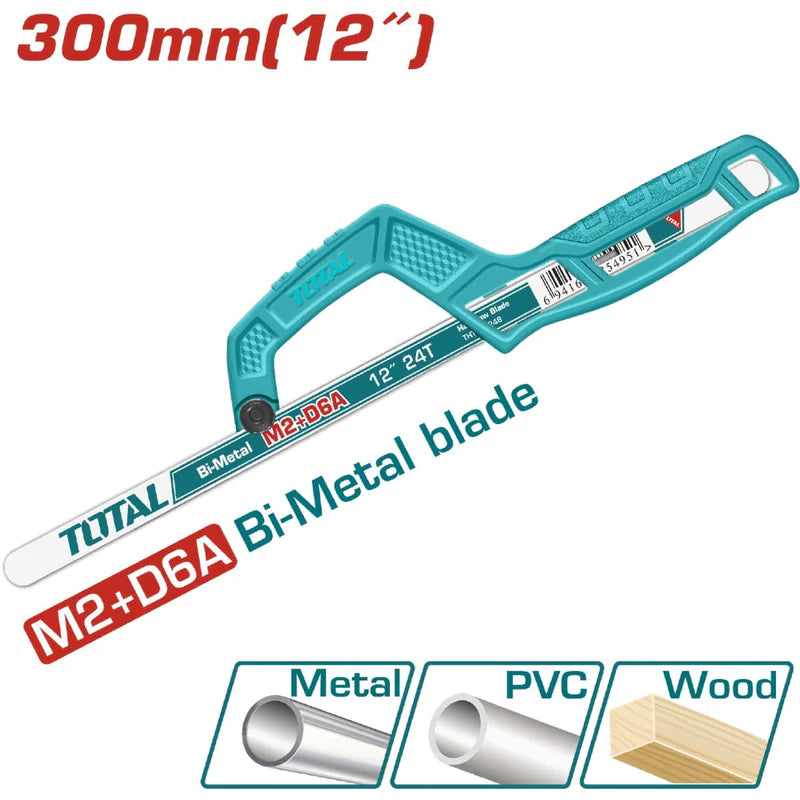 Mini Segueta Industrial Ajuste Para 10"/250Mm &12"/300Mm Total THMHF1504 TOTAL