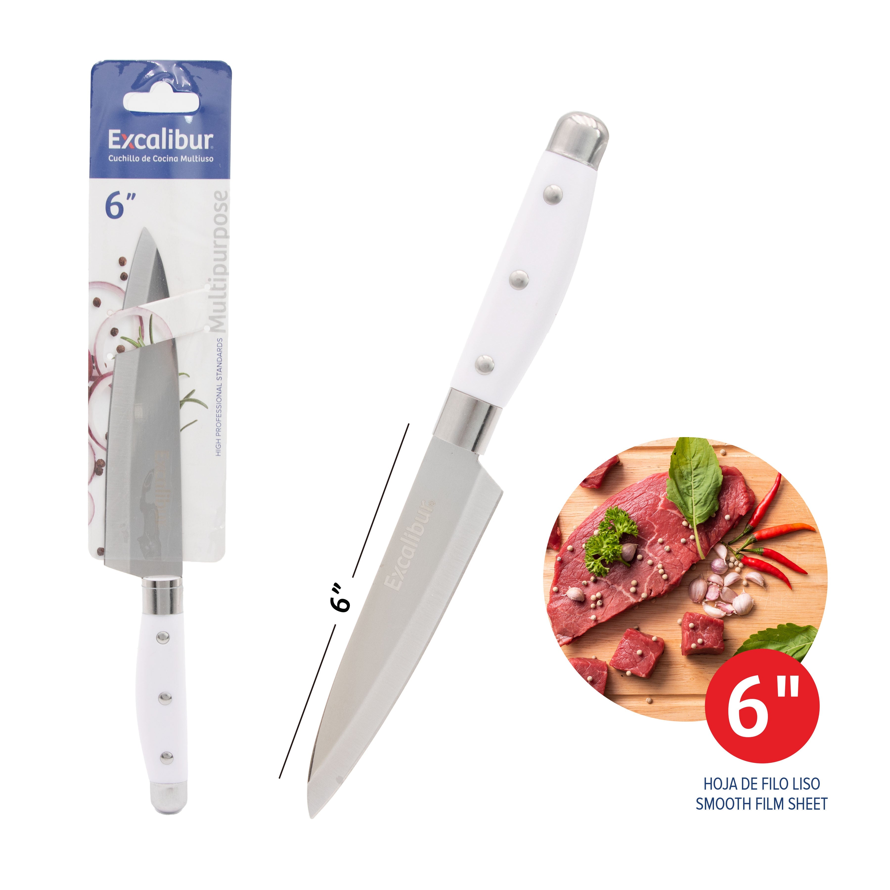 Cuchillo de Cocina 6" Excalibur 7A019-KF5206-6BLS EXCALIBUR