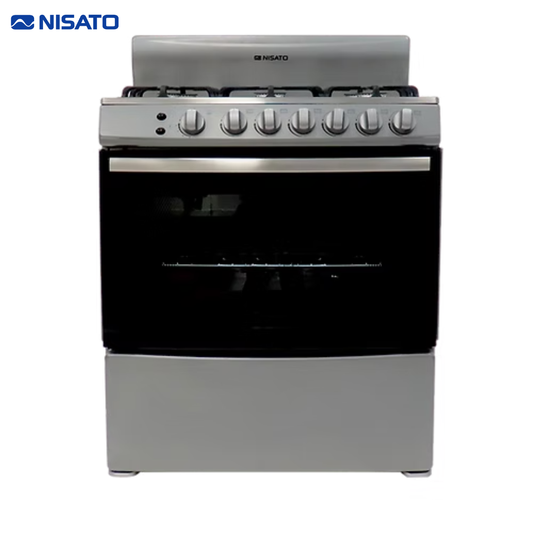 Estufa con Horno 30" de 6 Quemadores Acero Inoxidable Nisato NE-3037RNDM NISATO