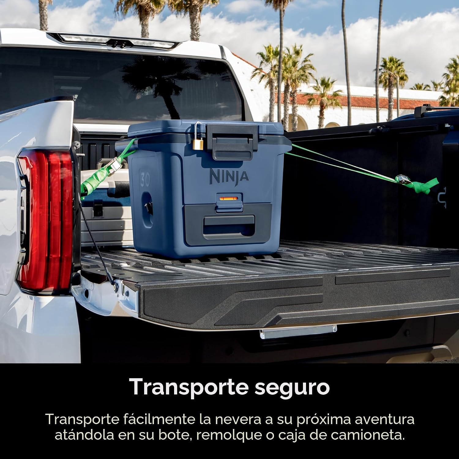 (LLEGANDO 1 DE SEPT) Hielera Cooler Ninja FrostVault 30 Qt / 28 L con Zona Seca – FB131CBL
