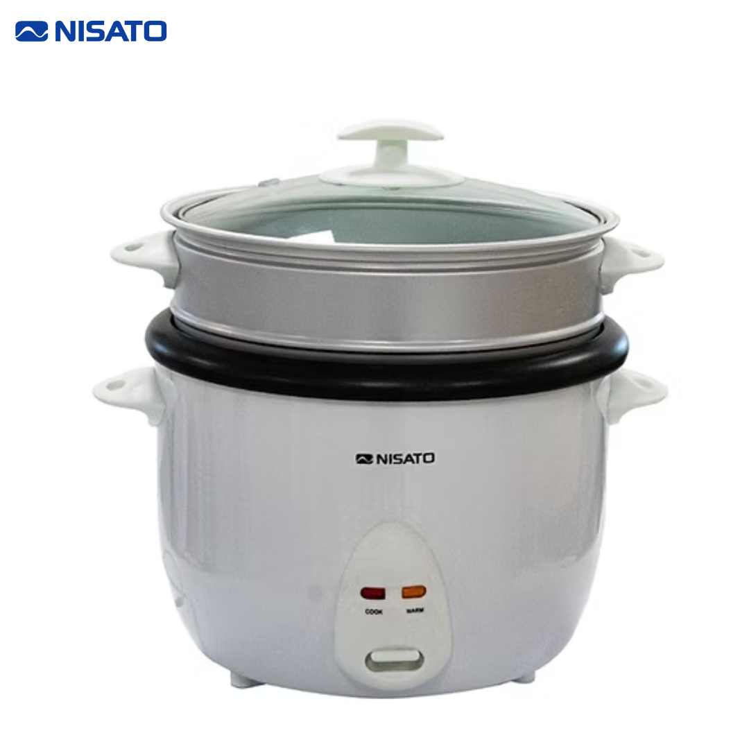 Arrocera Eléctrica de 10 Tazas Blanco Nisato NRC-10TZSNG NISATO