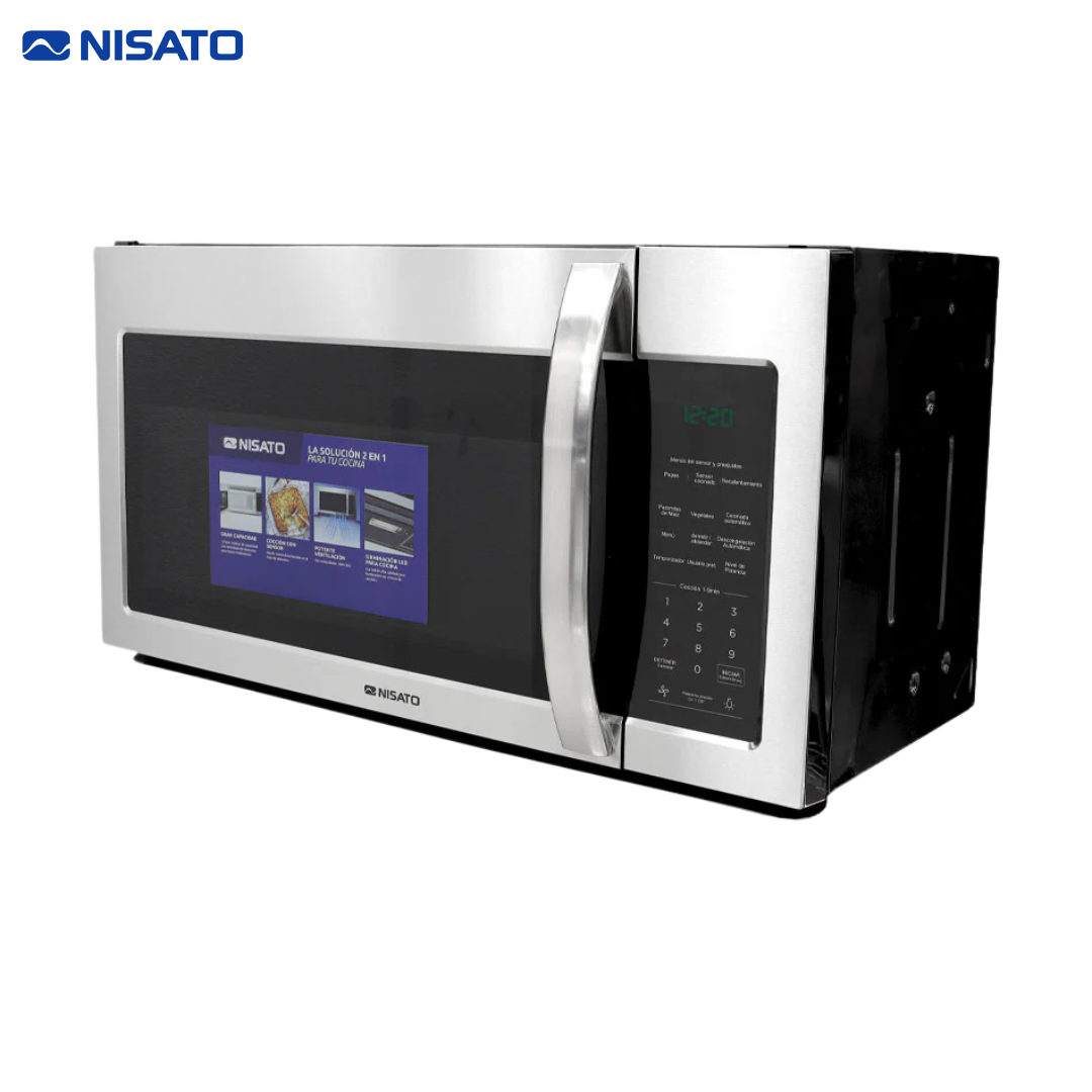 Microonda 2en1 con Extractor de Grasa Empotrable 2.0p3 Nisato NMWE-45LSSDM