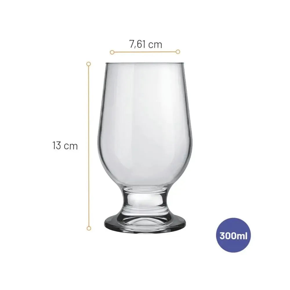 (LLEGANDO 27 DE MARZO) Copa para Cerveza de Vidrio 300ml Paulista Nadir 107702037 Vaso.