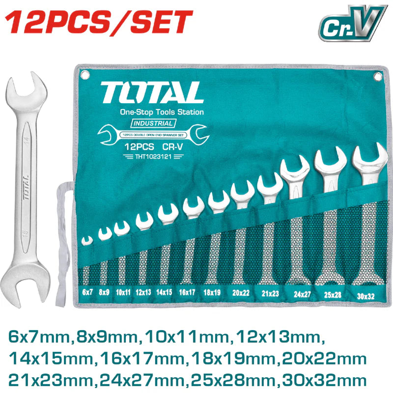 12 Pza Juego De Llaves De Combinación Total THT1023121 TOTAL