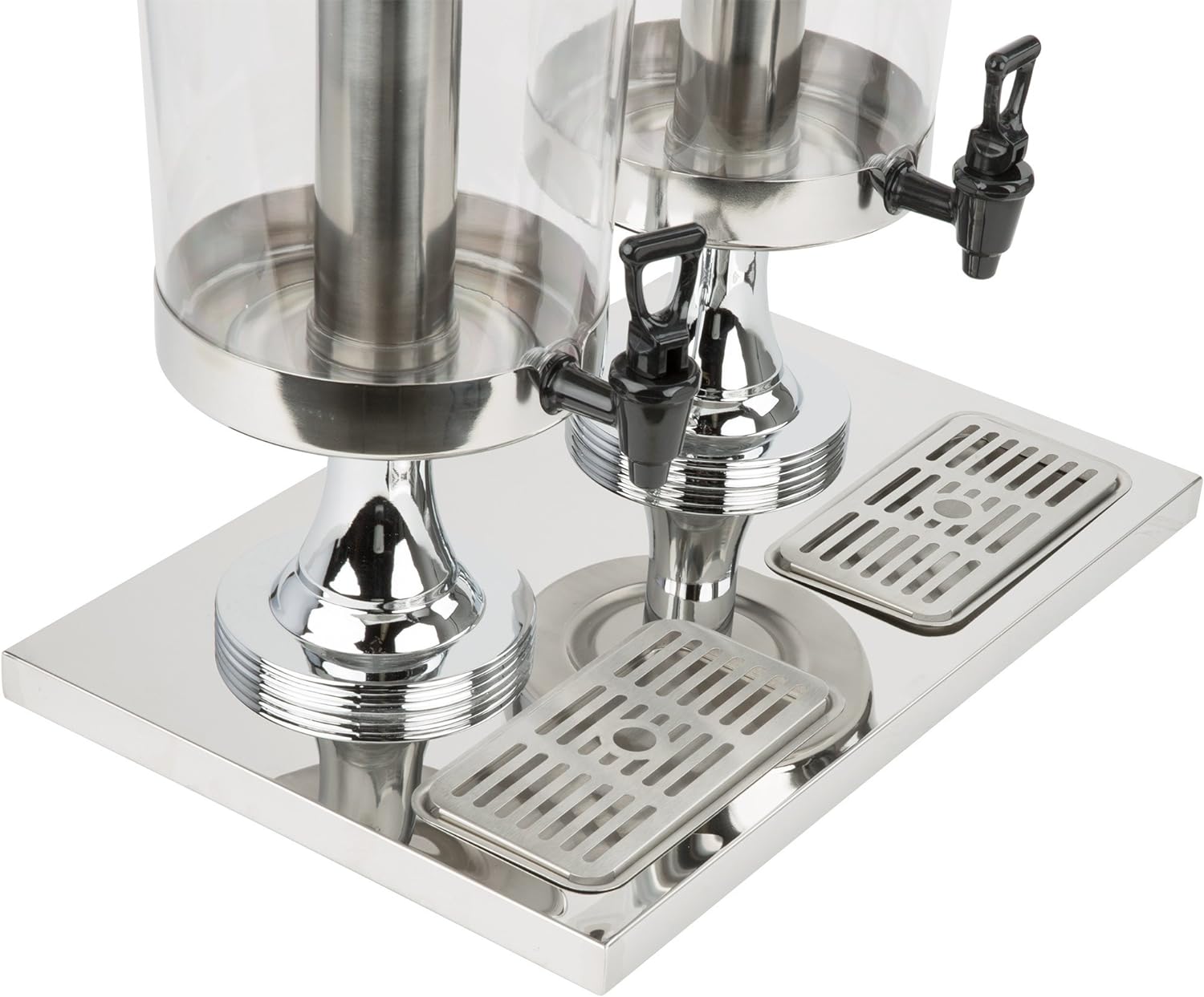 Dispensador de Jugos Doble Hotelero de Acero Inoxidable 8 Litros + 8 Litros JD-82 Chicha. Chichera. Selecto