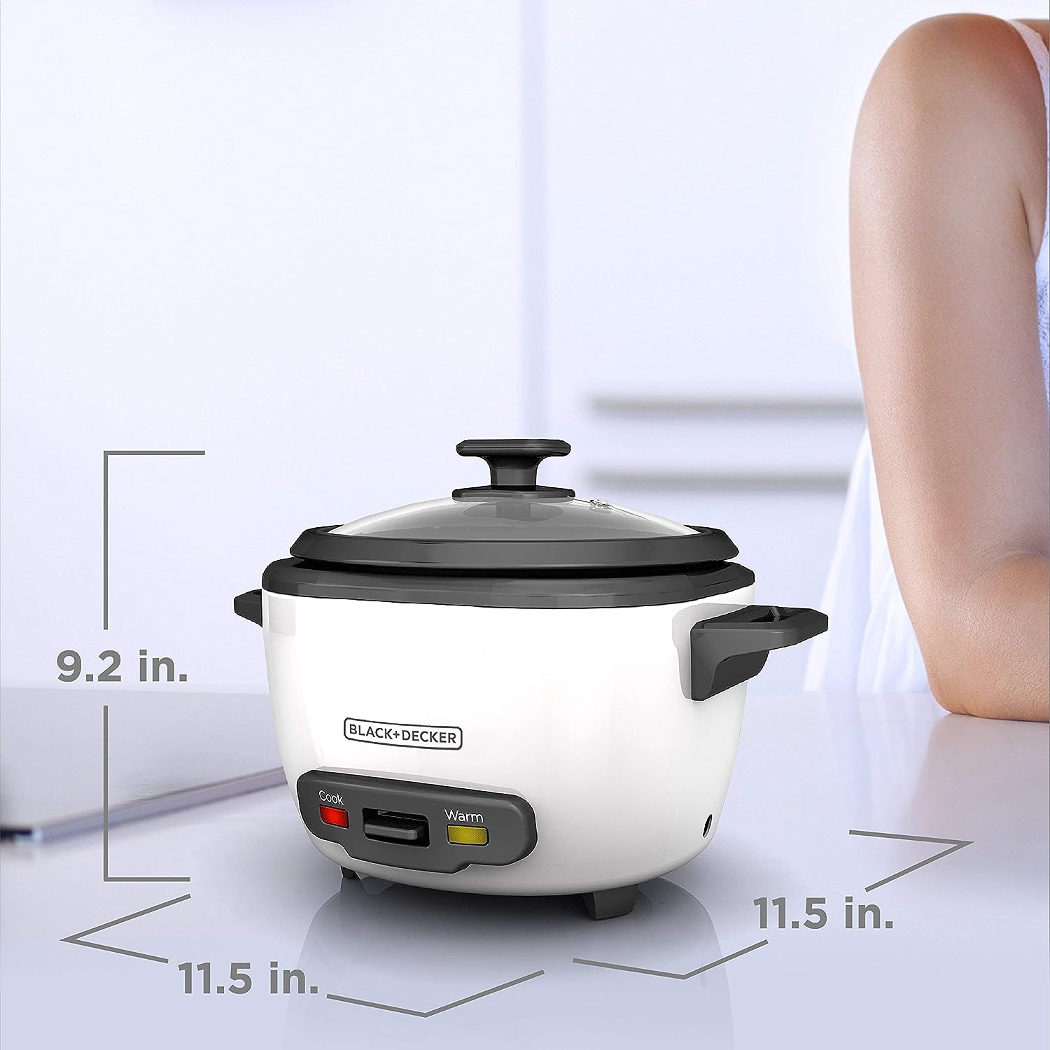 Mini Olla Arrocera Eléctrica para 3 Tazas Black and Decker RC503 BLACK + DECKER