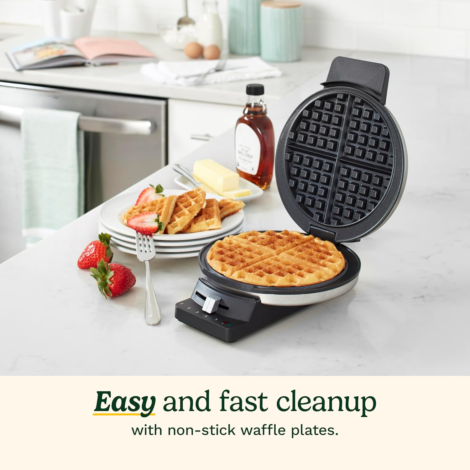 Waflera Eléctrica Redondo Cuisinart WMR-CANAS Waffle. Wafle. CUISINART