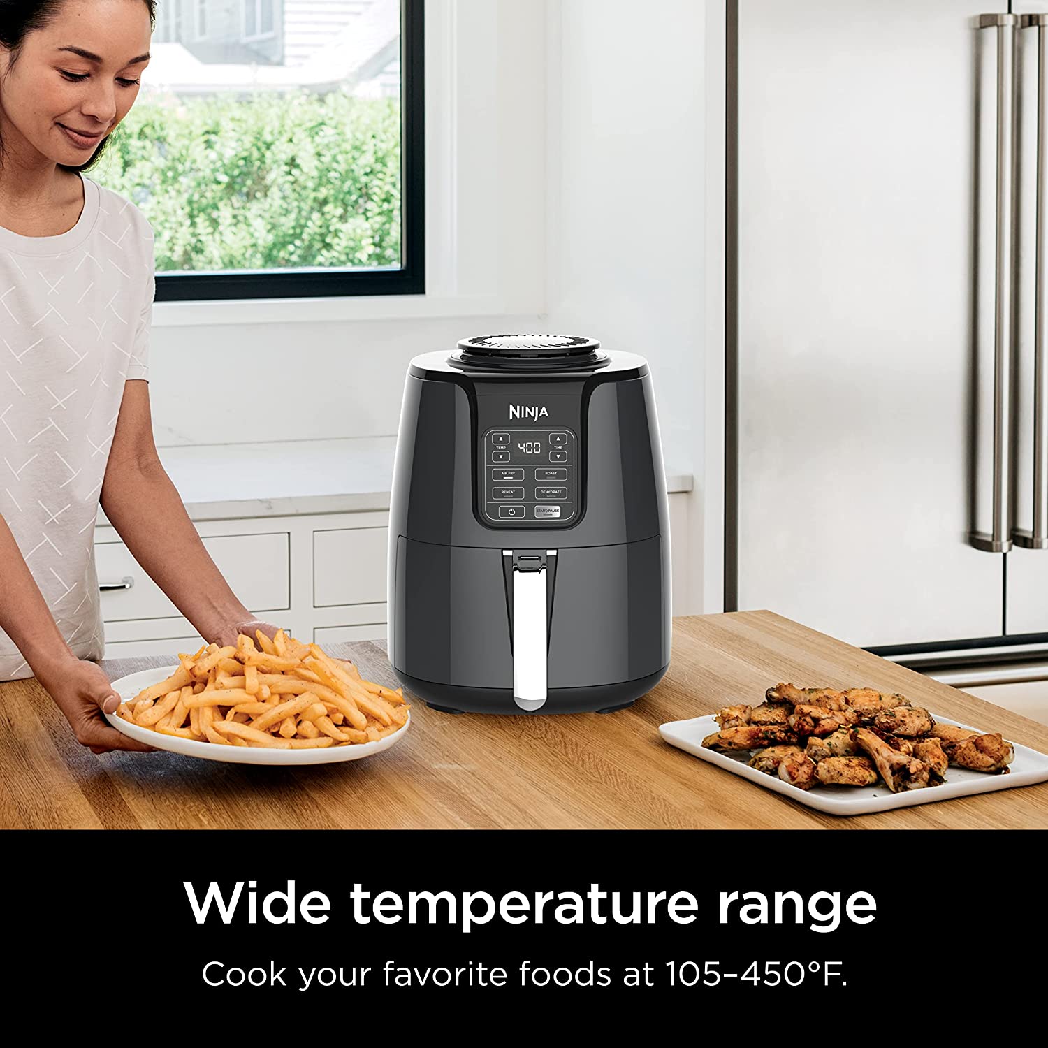 Freidora de Aire Antiadherente Digital de 3.7L NINJA AF101 NINJA