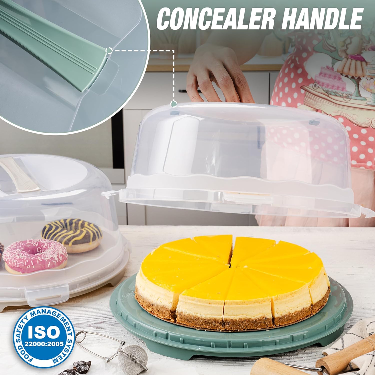 Porta Dulces con Tapa 25cm Plástico 0013 Selecto
