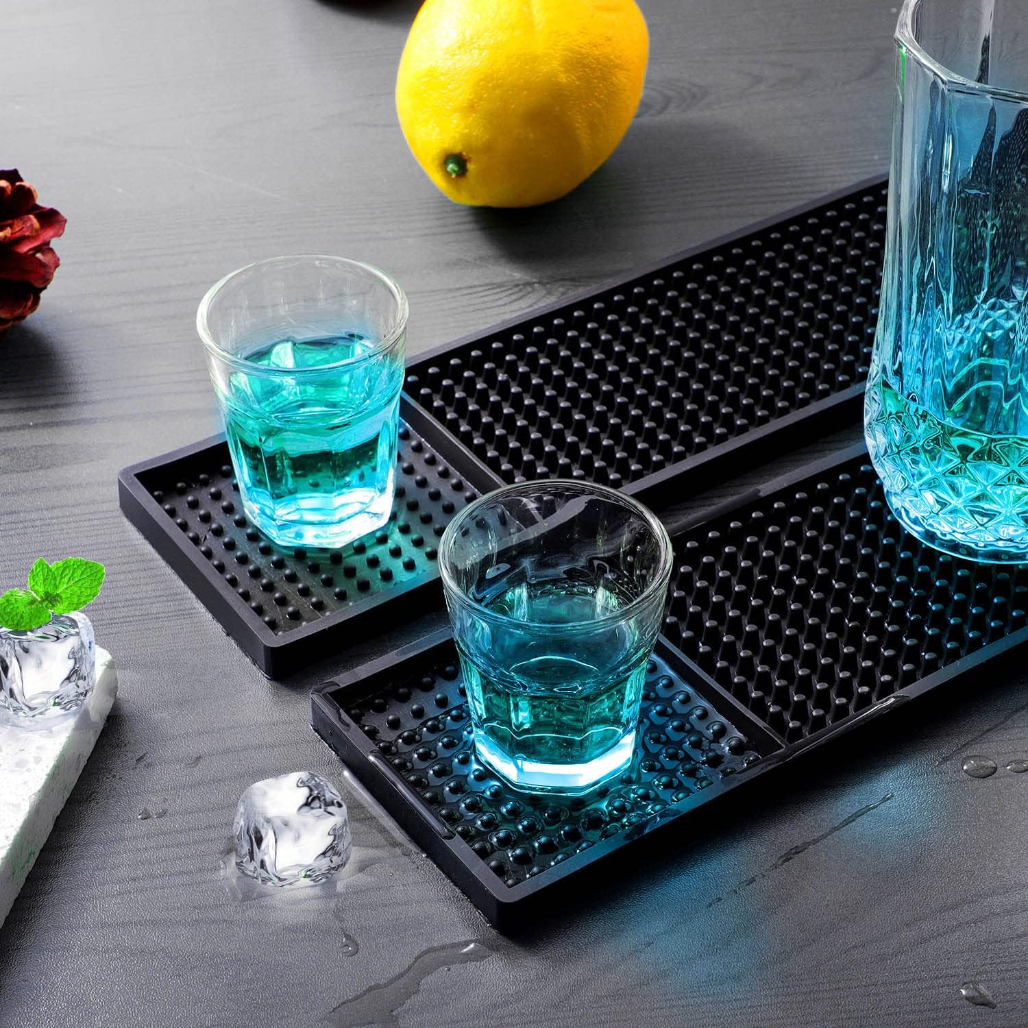 Tapete para Bar de PVC Negro 60x8cm HVB307 Selecto