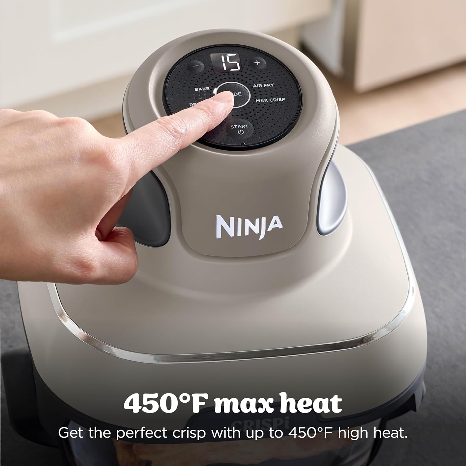 Freidora de Aire Crispi Pro 4 en 1 Portátil Ninja Stone FN101ST NINJA