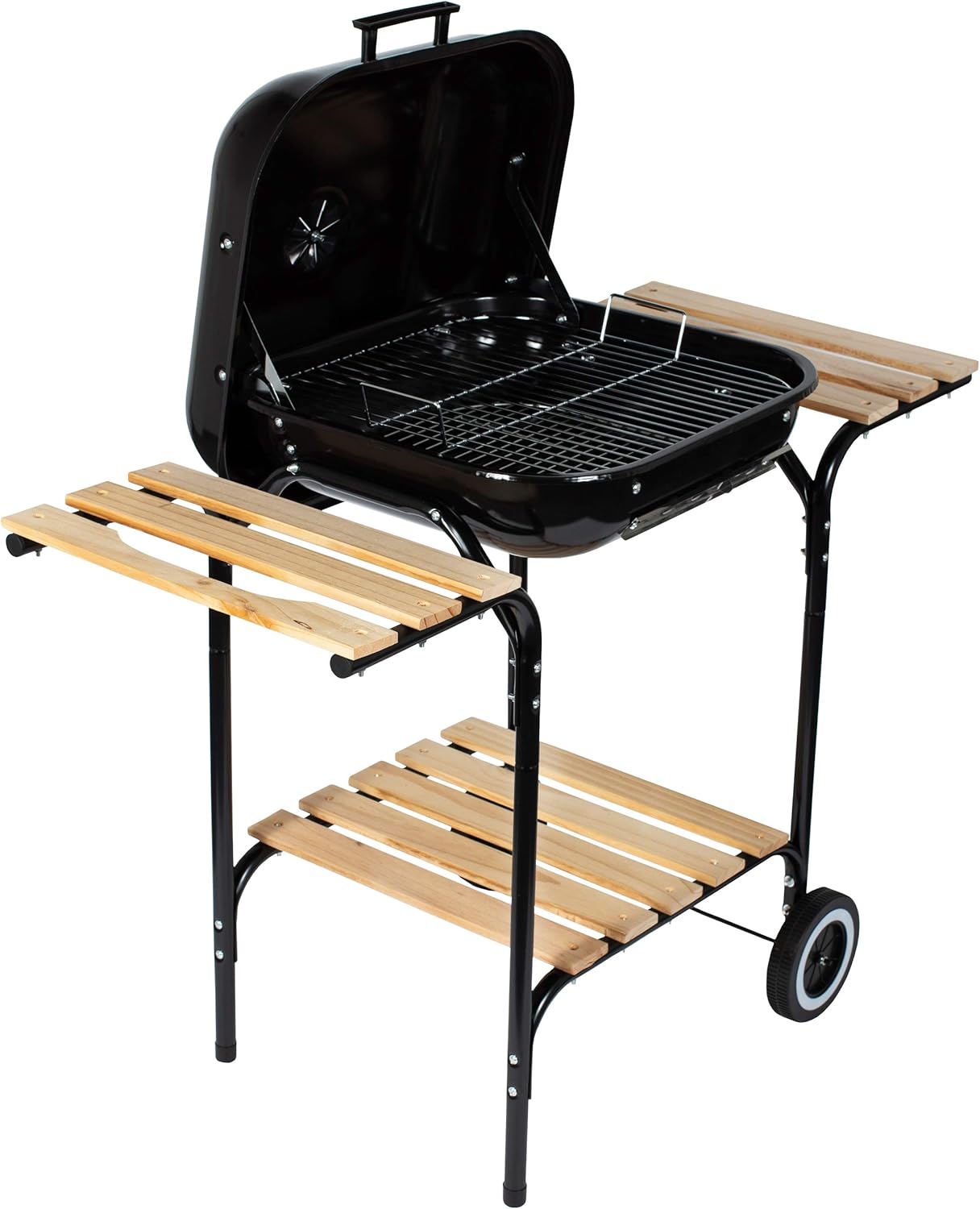 Asador Parrilla Barbacoa a Carbón con Rueditas 18" BP-2086 BBQ. Selecto