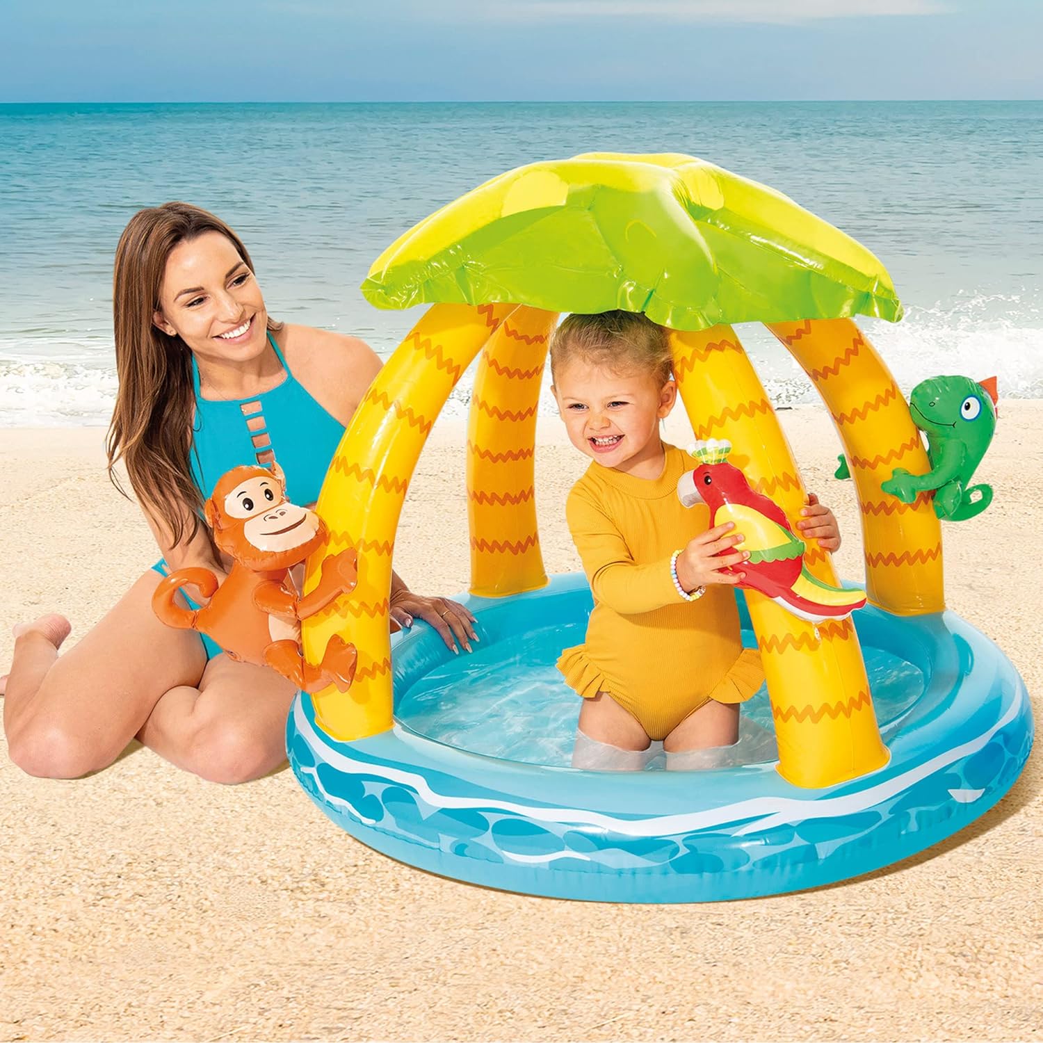 Piscina Inflable para Bebes Isla Tropical de 45 Litros Intex 58417-NP INTEX
