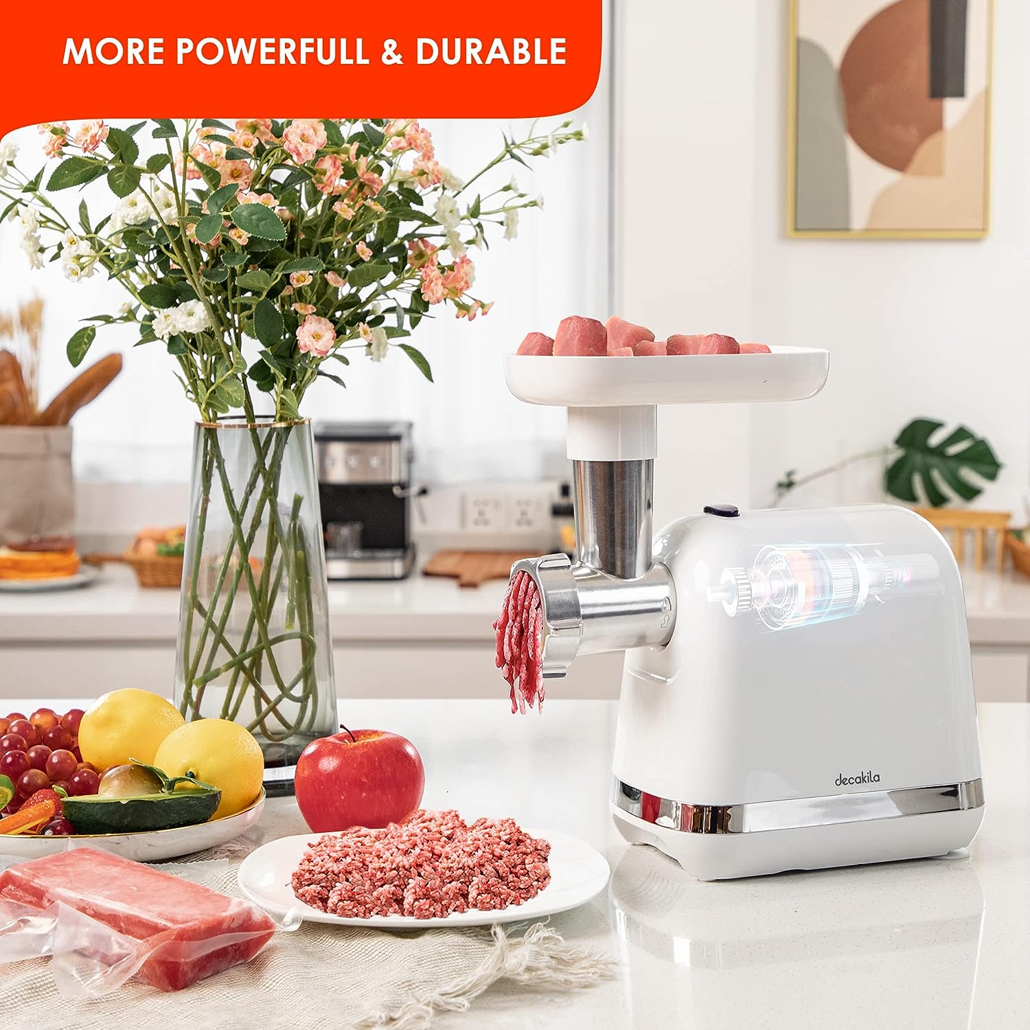Máquina de Moler Carne Eléctrica 300W Decakila KUMG004W DECAKILA