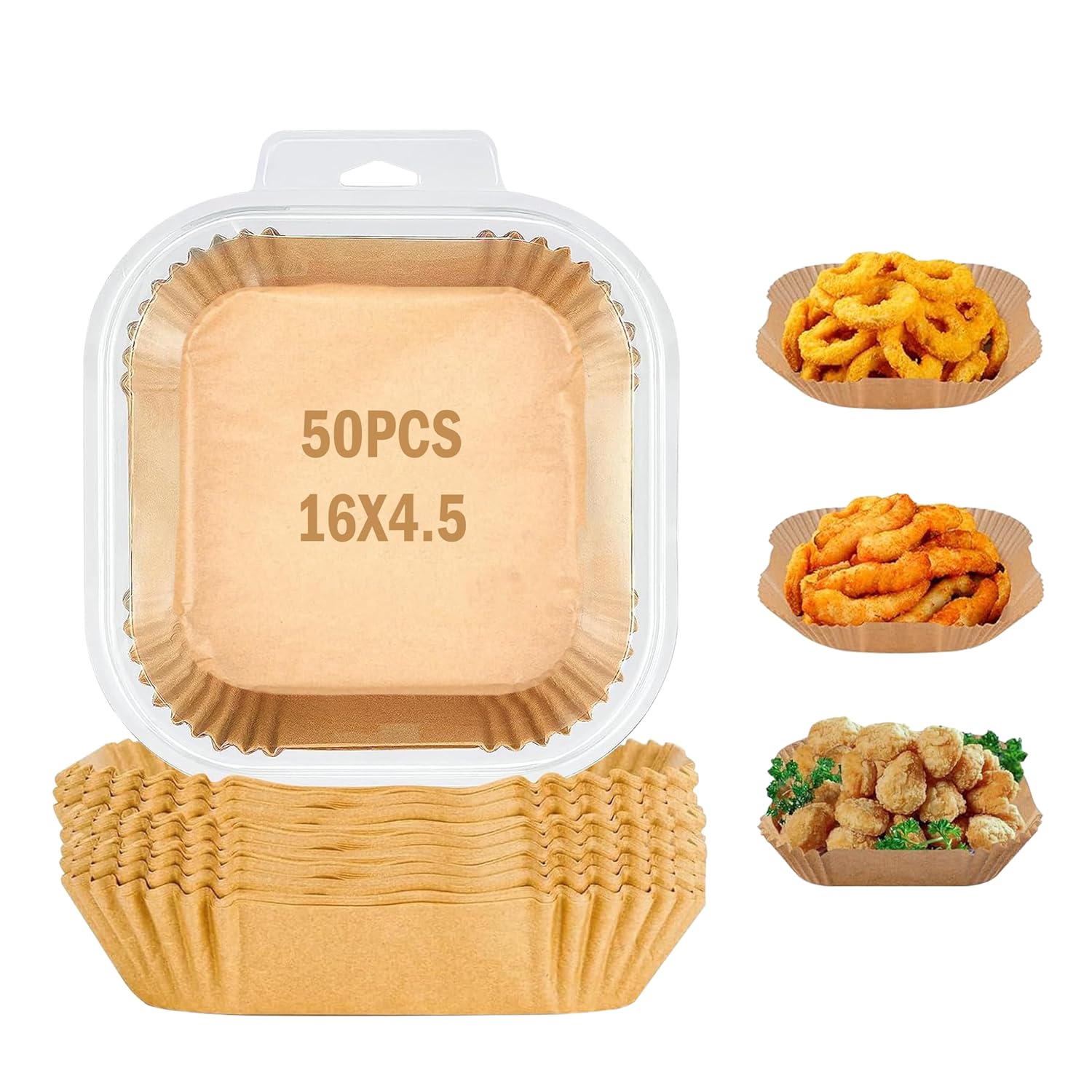 Papel o Filtro Desechable para Freidora de Aire 50UND 16x4.5cm LHC-9663