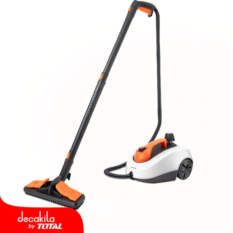 Limpiadora A Vapor 1800W, 120V/60Hz , 1.3 L ,Incluye Accesorios. Decakila KUEN017W DECAKILA
