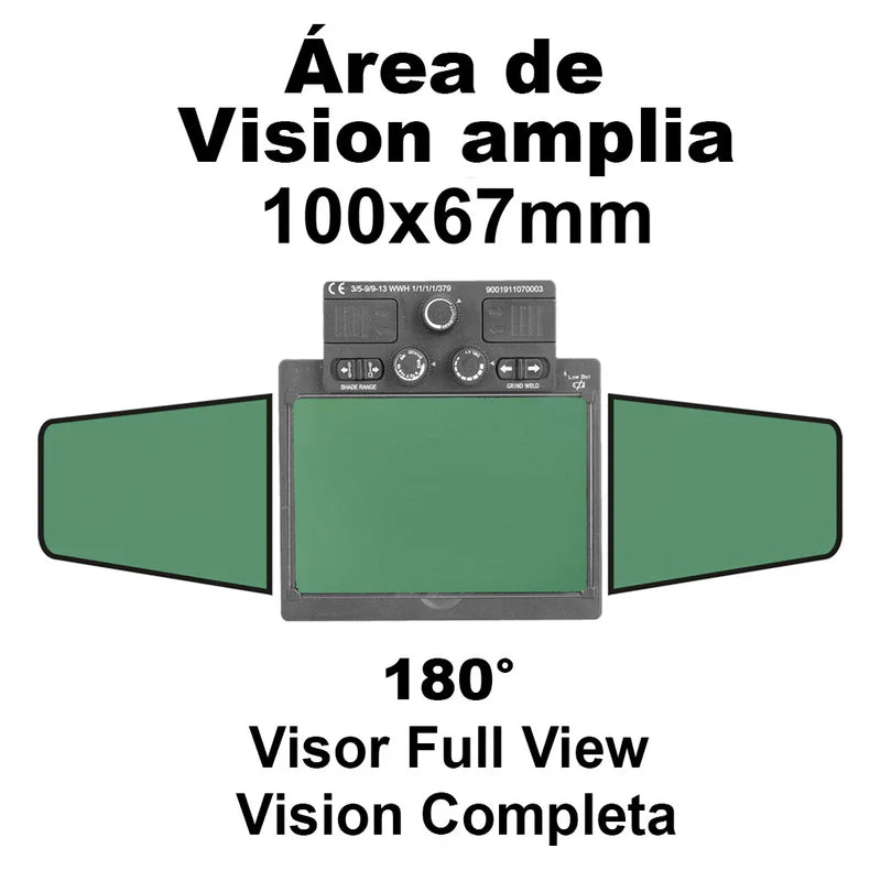 Mascara Para Soldar Electrónica De Nilón Con Área De Visión 100×67Mm. TSP9103 TOTAL