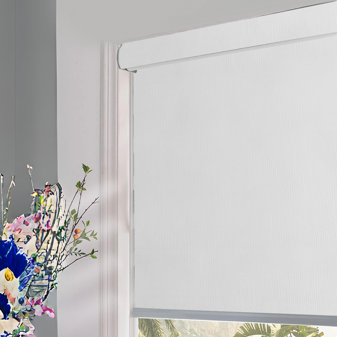 Cortina Enrollable Blackout Blanco 1.10m a 1.90m 3909 Selecto