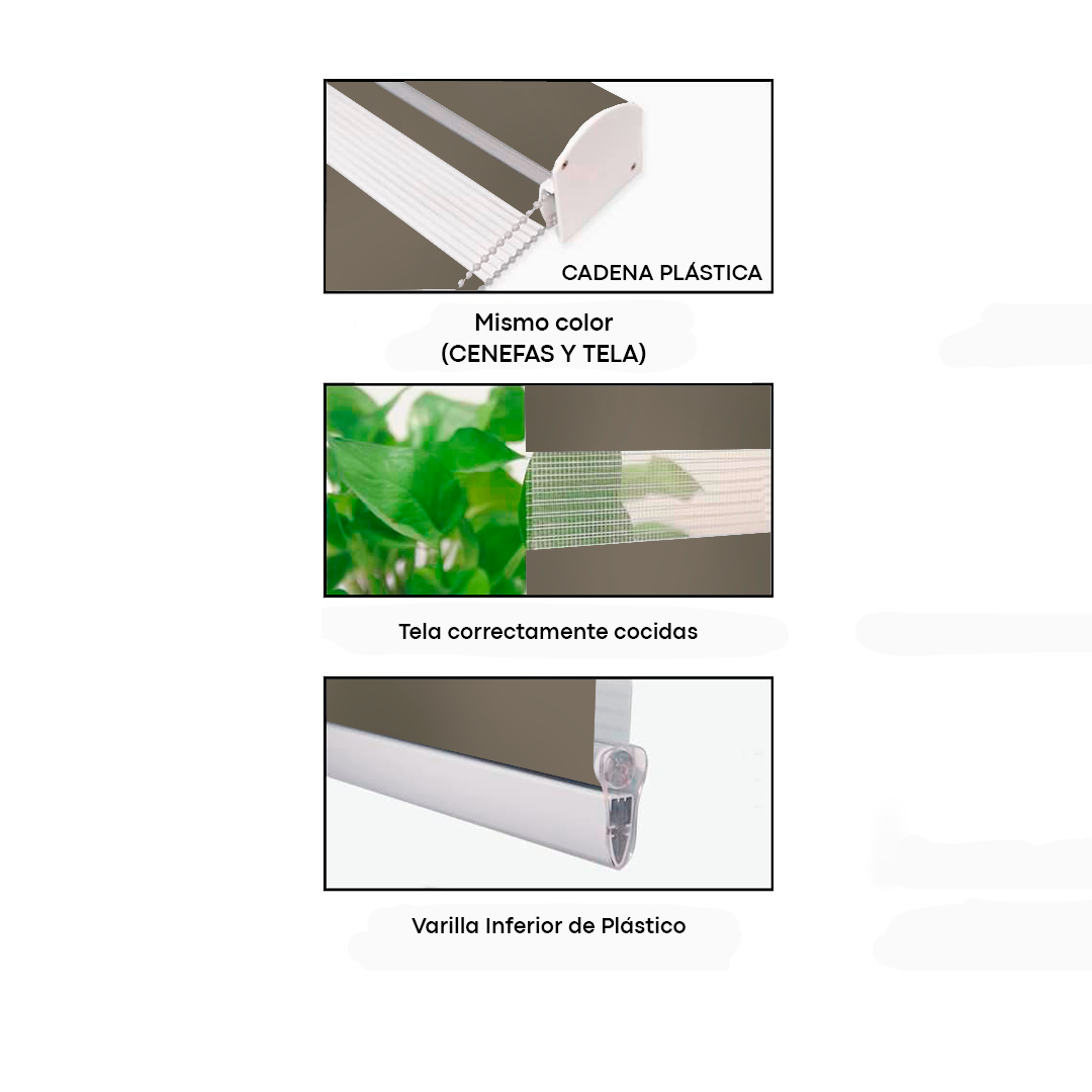 Cortinas Enrollables Zebra 28mm COF2 Selecto