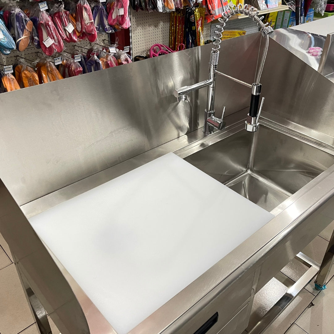 Fregador Industrial 3en1 de Acero Inoxidable 201 con Grifo Flexible 0570