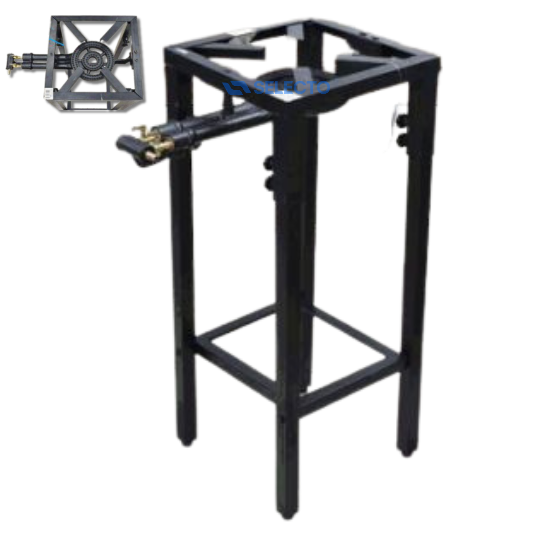 Estufa de Hierro Industrial con Patas 1 Quemadores de 2 Llaves STB-10-9-2R Selecto