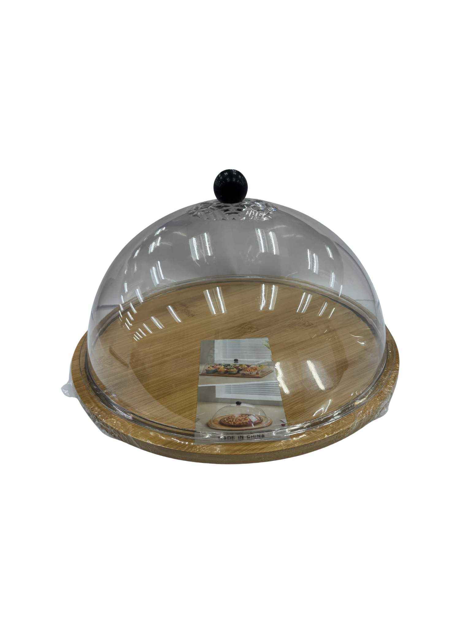 Porta Dulce de Bambú con Tapa de Plástico 89541-18 Selecto