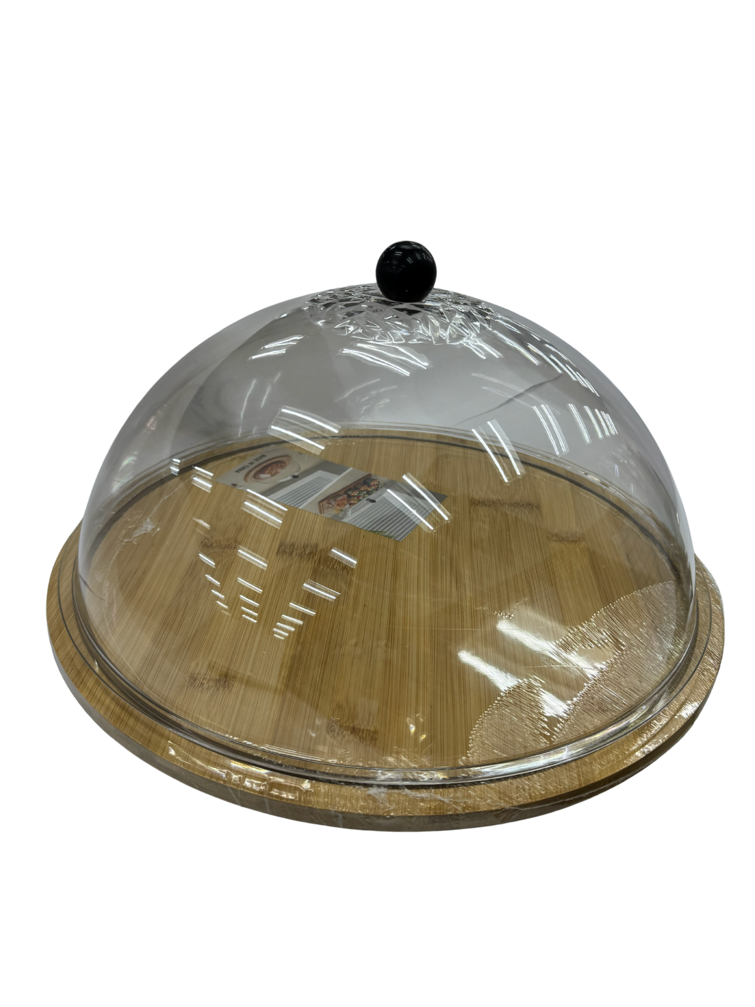 Porta Dulce de Bambú con Tapa de Plástico 89542 Selecto