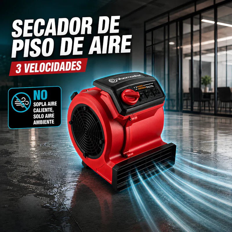 Secador De Piso De Aire Blower 3 Velocidades. "NO Sopla Aire Caliente, Solo Aire Ambiente" Vacmaster VK-AM201