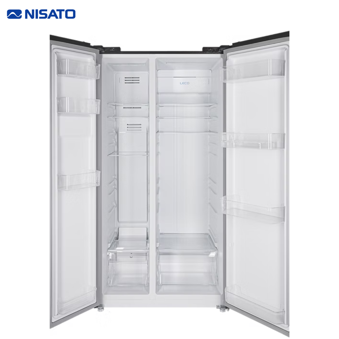 Refrigeradora Side By Side No Frost Inverter 19.7P3/559L Acero Inoxidable Nisato NRF-687INVSSLM