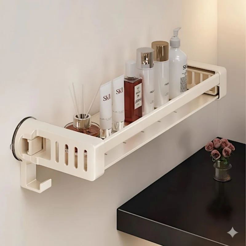 Repisas De Aluminio Con Ventosa Para Baño. Estante Flotante De Ducha. TU198 Selecto