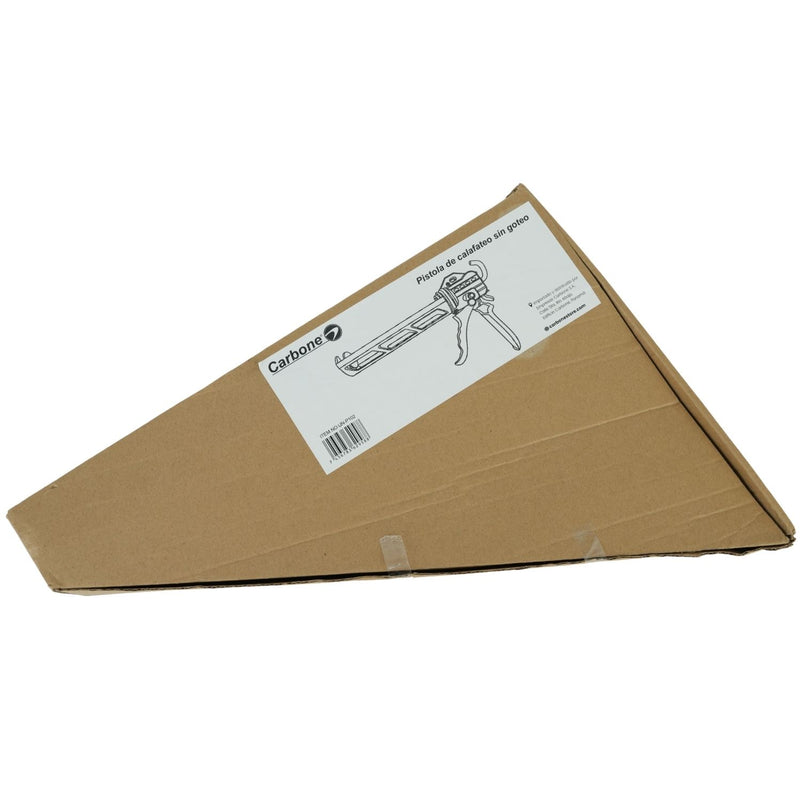 Pistola Calafateadora 9” Aluminio Y Acero Relación Empuje 18:1 Alta Presión Ahorro Esfuerzo Especial Para High Tack Evita Fatiga. UN-P102 CARBONE