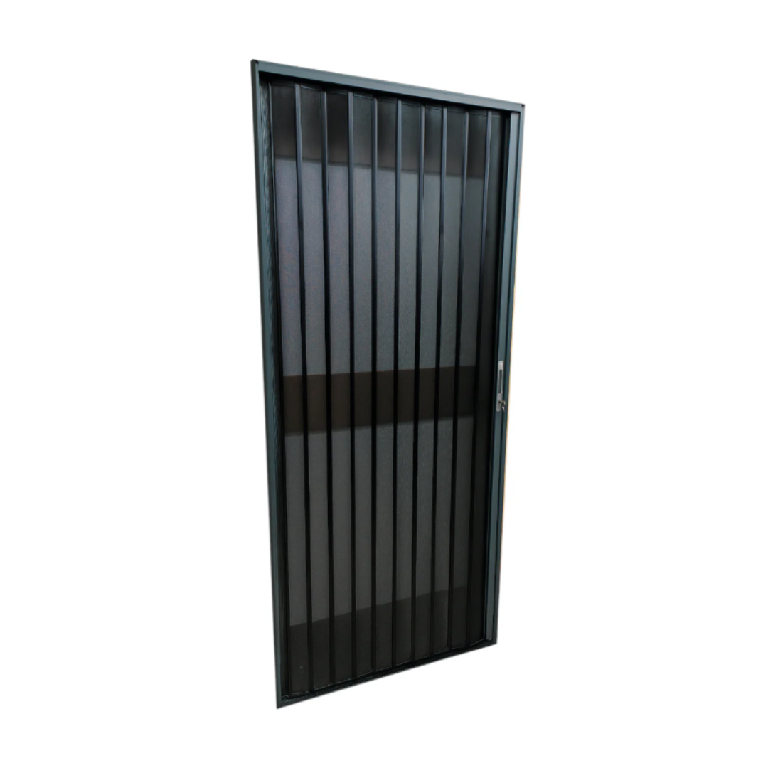 Puerta Aluminio Plegable Acordeon Gris 92x203cm 143-82-5001