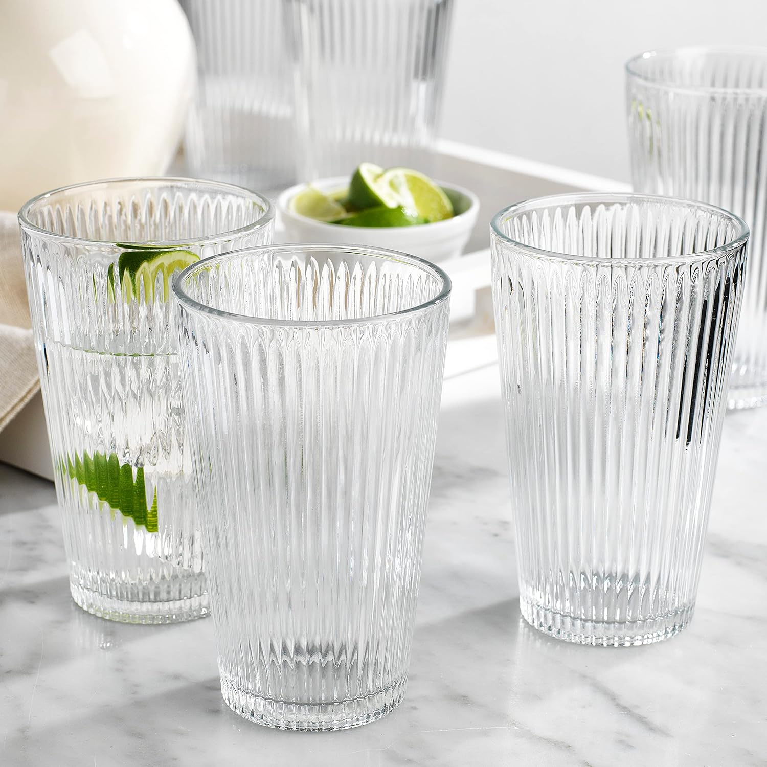 Set de 3 Vasos de Vidrio 16oz Lotus WH3-1607-9