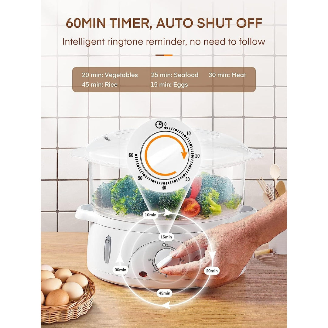 Vaporera Eléctrica de 3 Niveles 9.0 Litros IU-ST109L Universal Royal