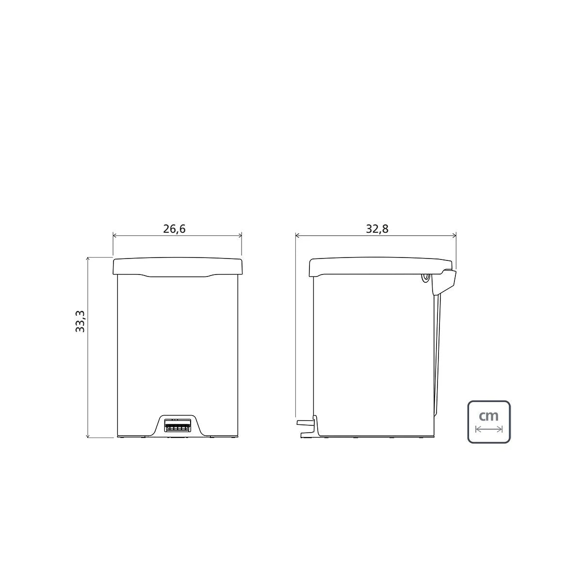 Basurero de Acero Inoxidable con Pedal de 12 Litros Tramontina 94538712