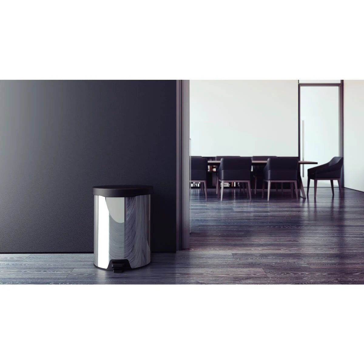 Basurero de Acero Inoxidable con Pedal de 12 Litros Tramontina 94538712