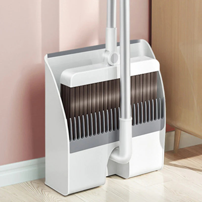 Juego Escoba Con Rotación Y Recogedor Plegable Con Dientes. AN24 Selecto