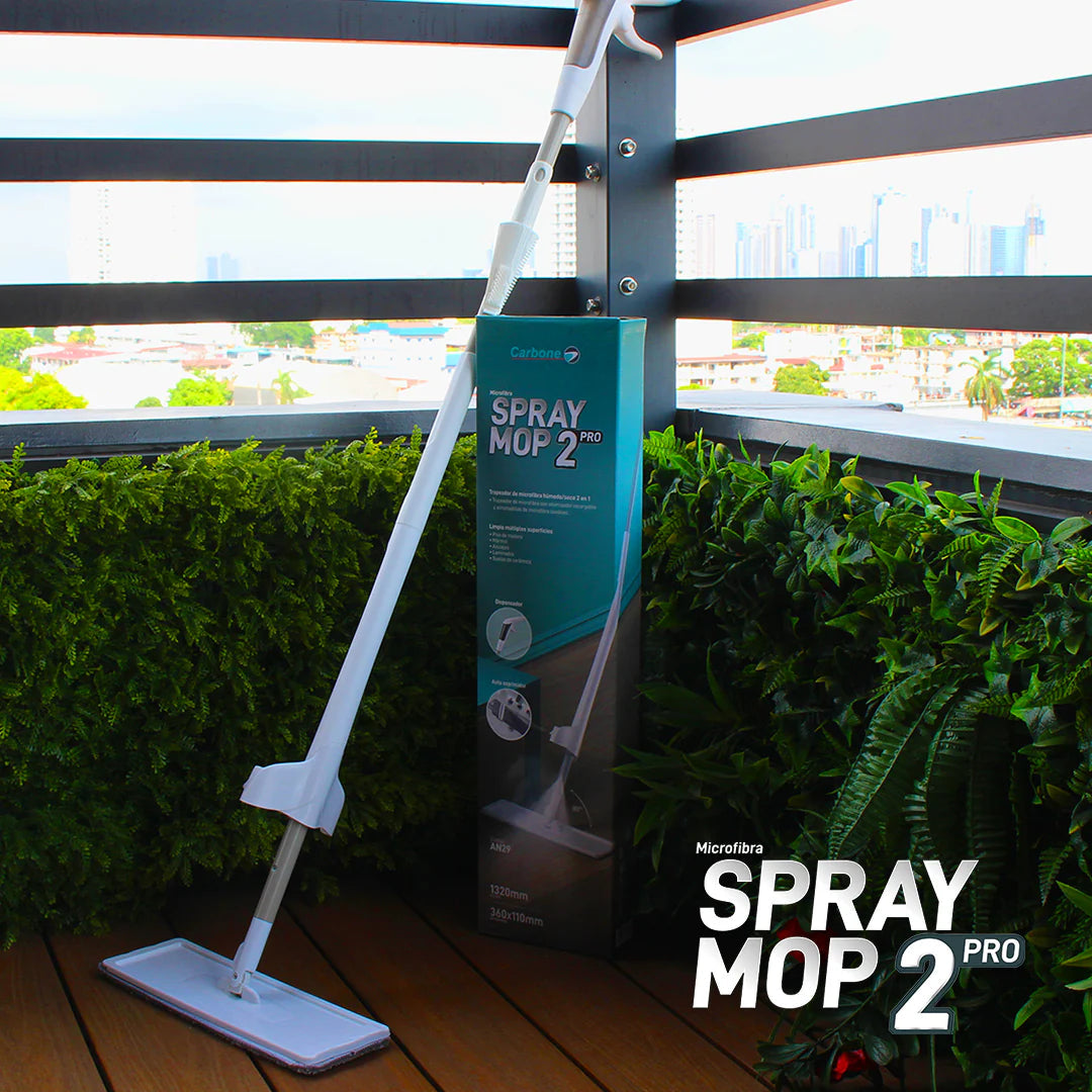 Spray Mop 2 Pro. Trapeador Plano Con Spray Y Gatillo En El Mango. AN29 CARBONE