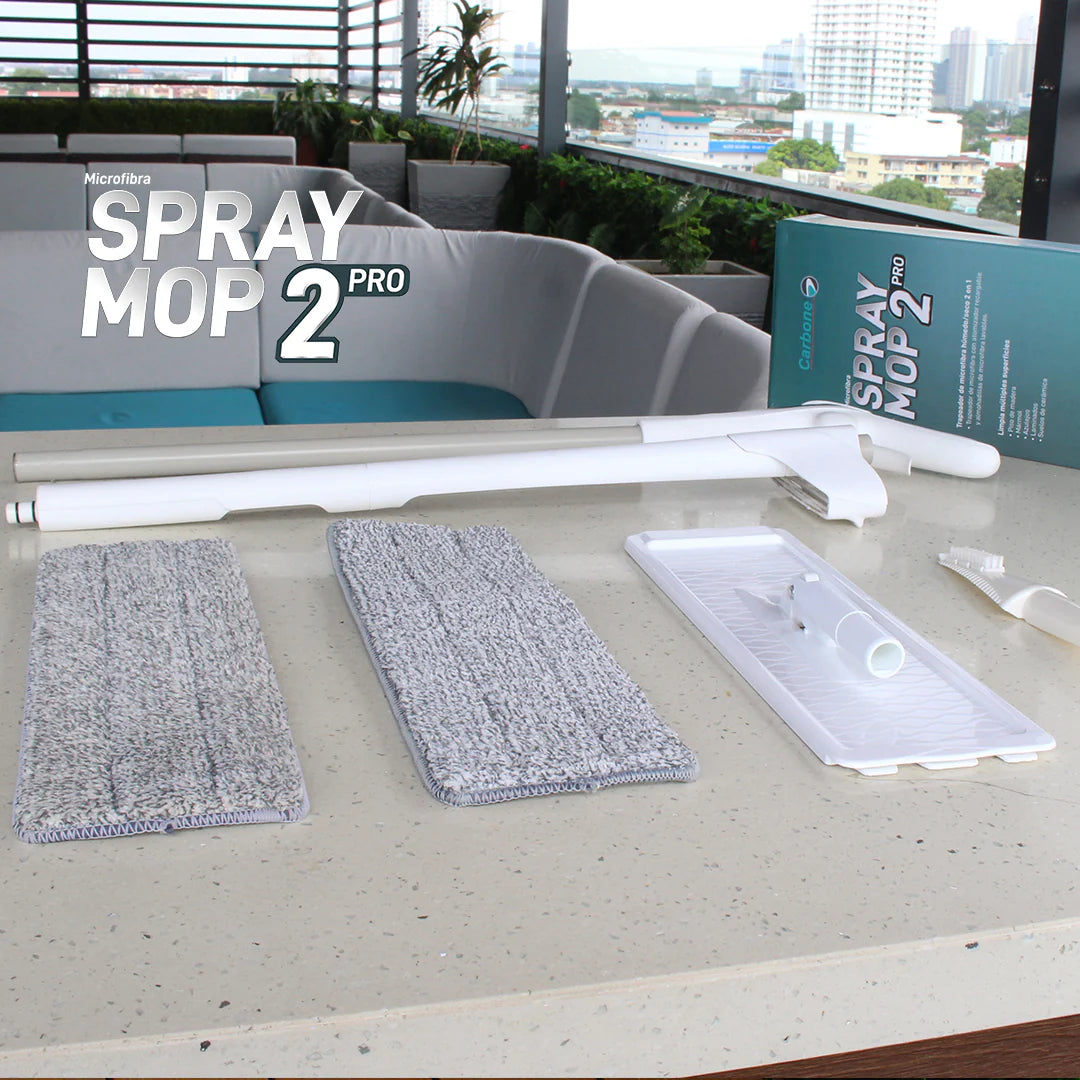 Spray Mop 2 Pro. Trapeador Plano Con Spray Y Gatillo En El Mango. AN29 CARBONE