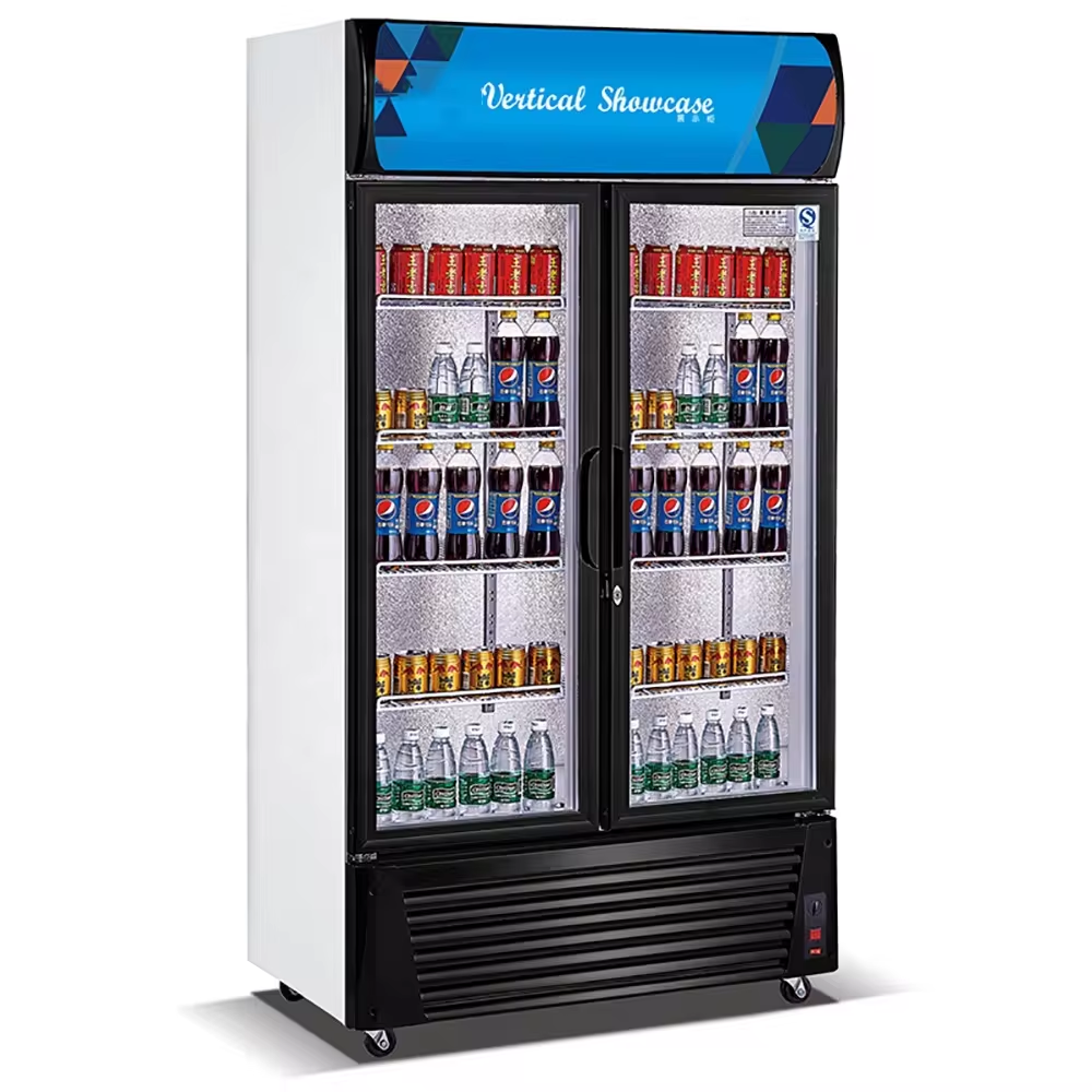 (LLEGANDO 15 DE SEPTIEMBRE) Vitrina Refrigerador Nevera Exhibidor Vertical 24p3/680L de 2 Puertas de Vidrio – LG-680B