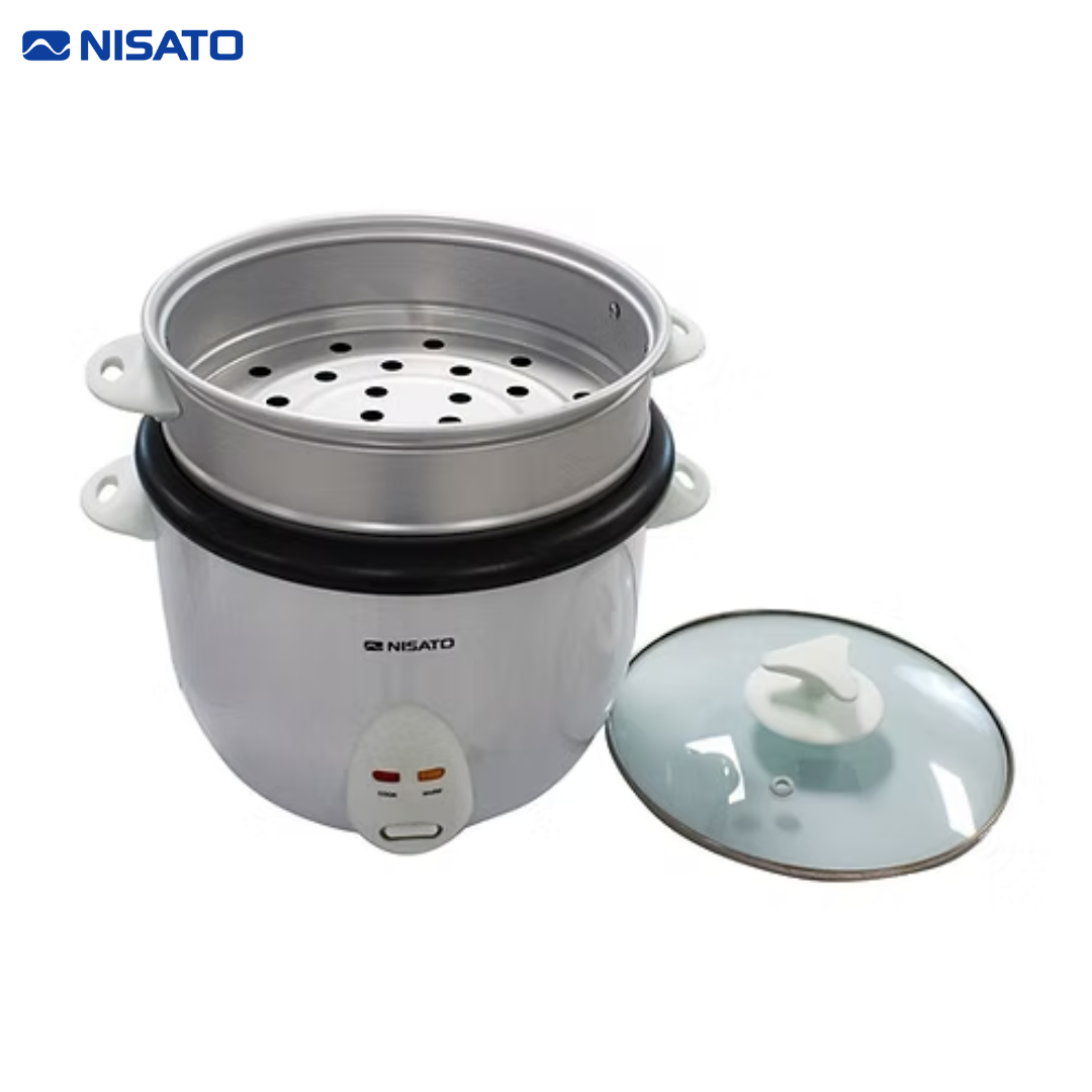 Arrocera Eléctrica de 10 Tazas Blanco Nisato NRC-10TZSNG NISATO