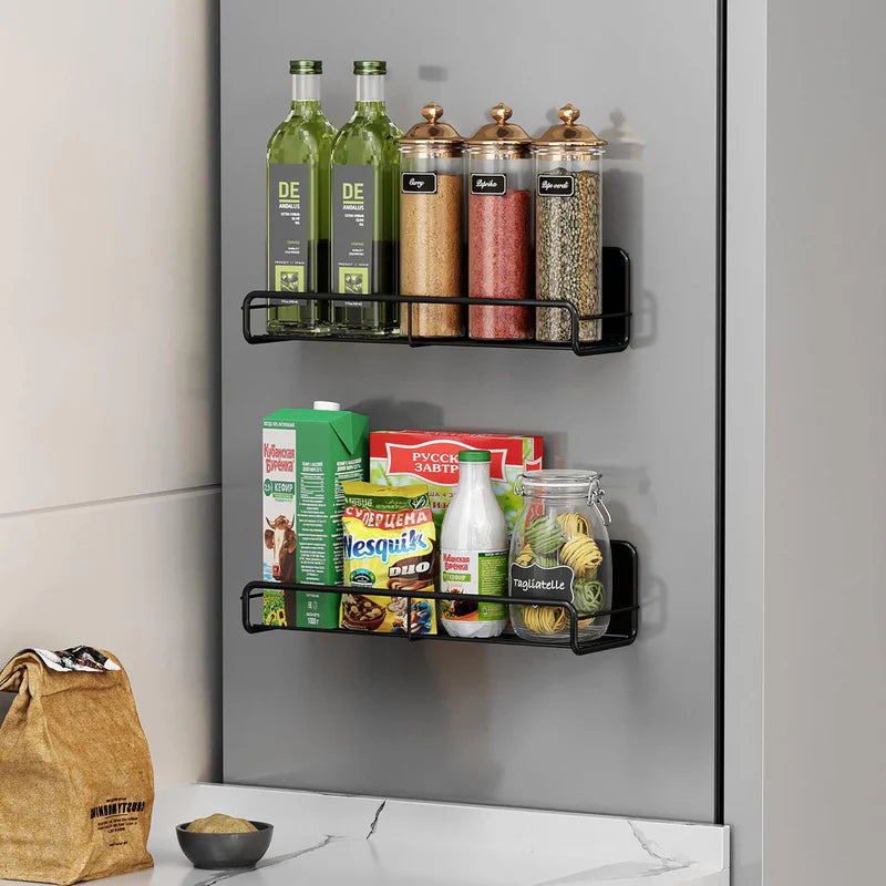 Repisa Organizadora Desmontable Magnética Multiusos. Set 2 Niveles. Ahorra Espacio En Cocina Y Lavandería. Rack AB204
