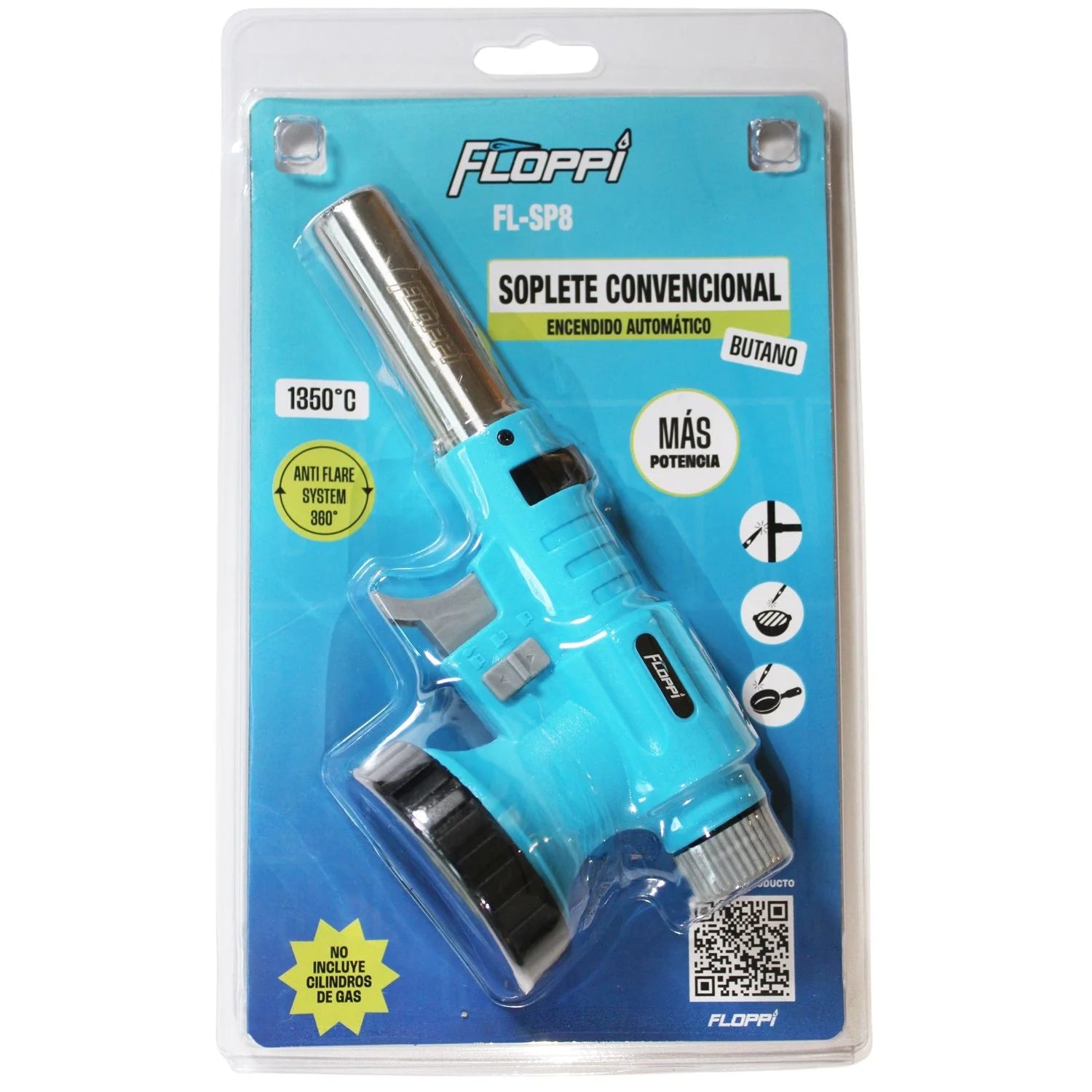 Soplete Antorcha Multiusos A Gas Butano FL-SP8