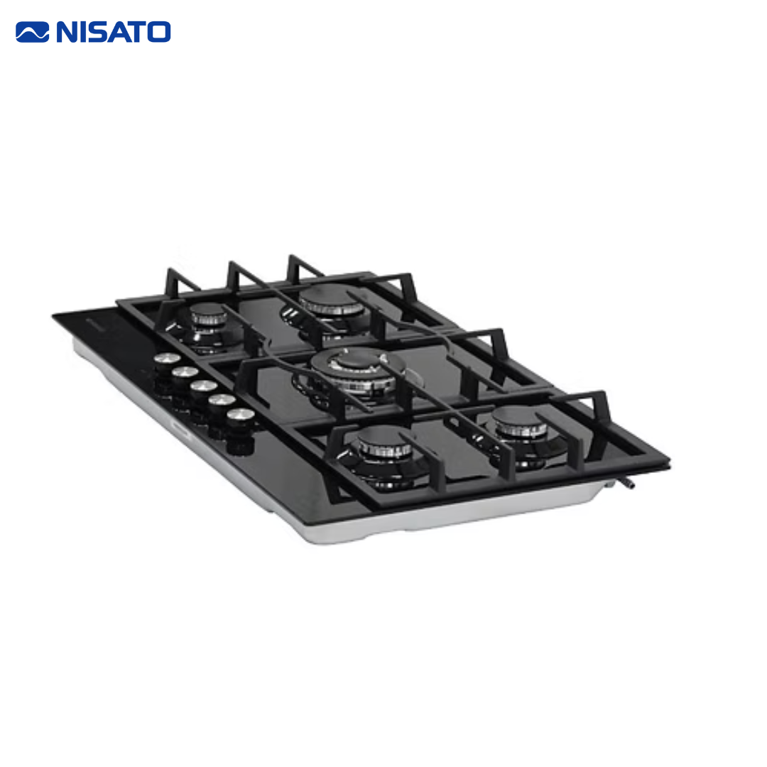 Estufa Empotrable de Vidrio 30" 5 Quemadores a Gas Nisato NPCT-851GSDM
