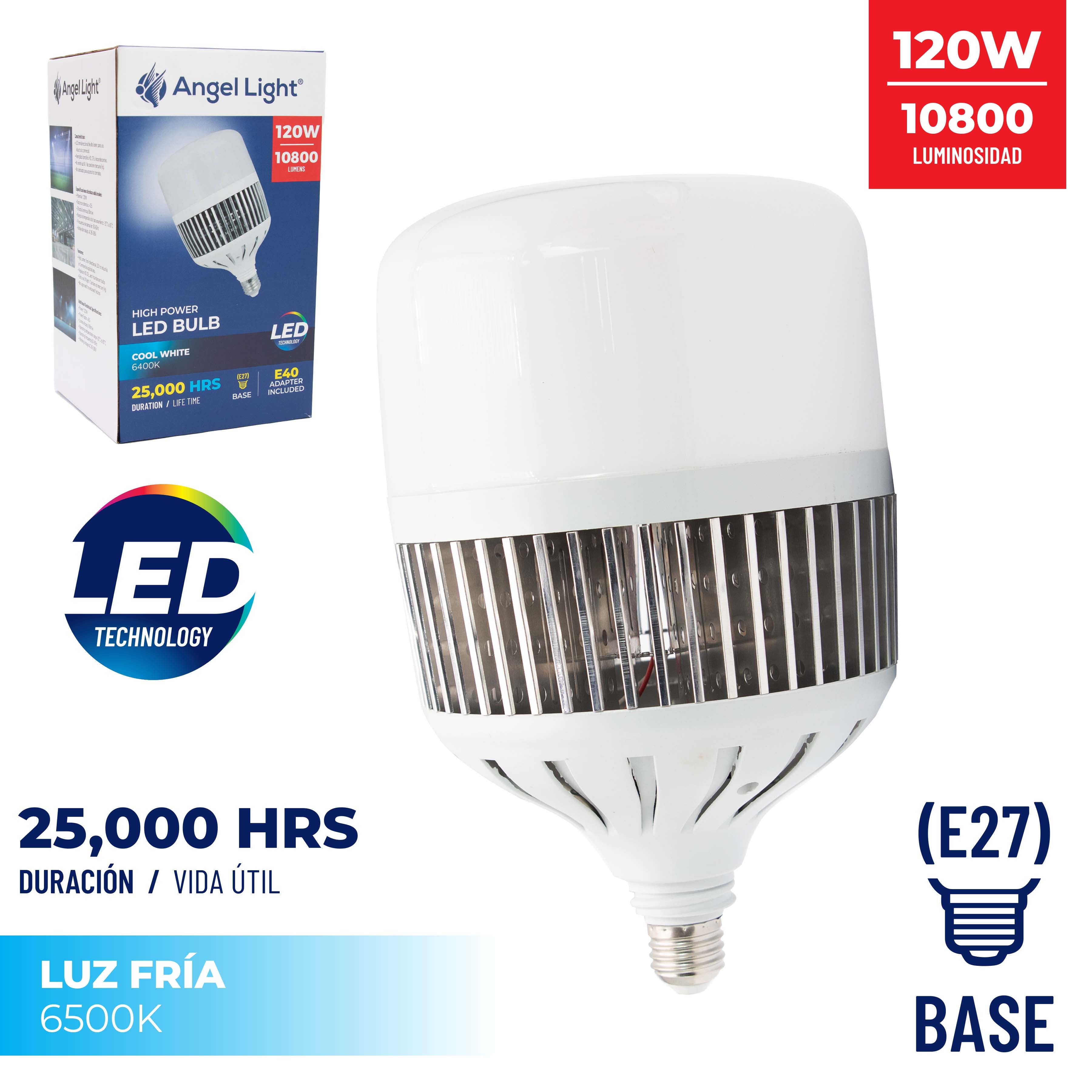 Bombillo LED 120W Luz Fría Angel Light A105-GFS-120W