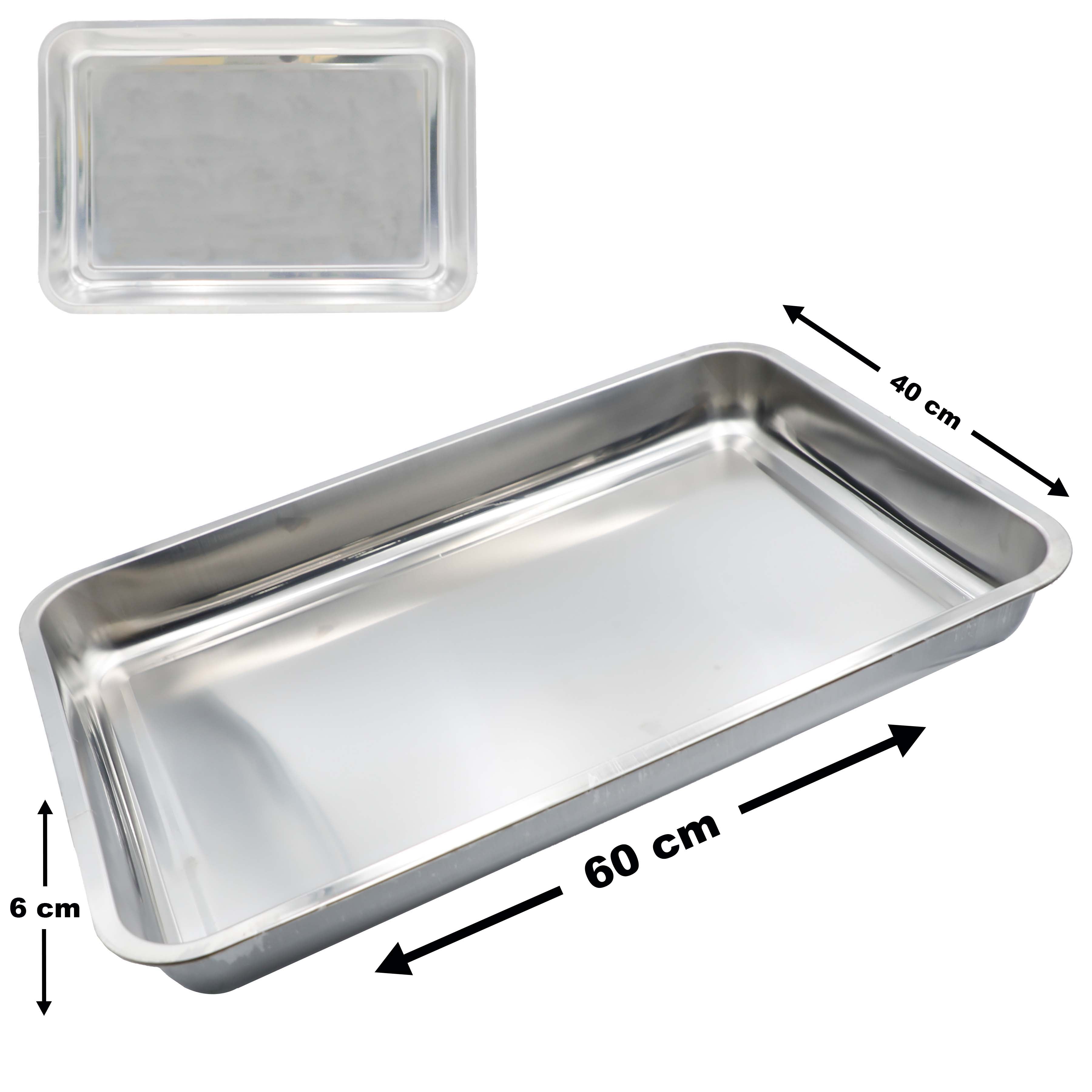 Bandeja de Acero Inoxidable 60x40x6cm A151-DP6040
