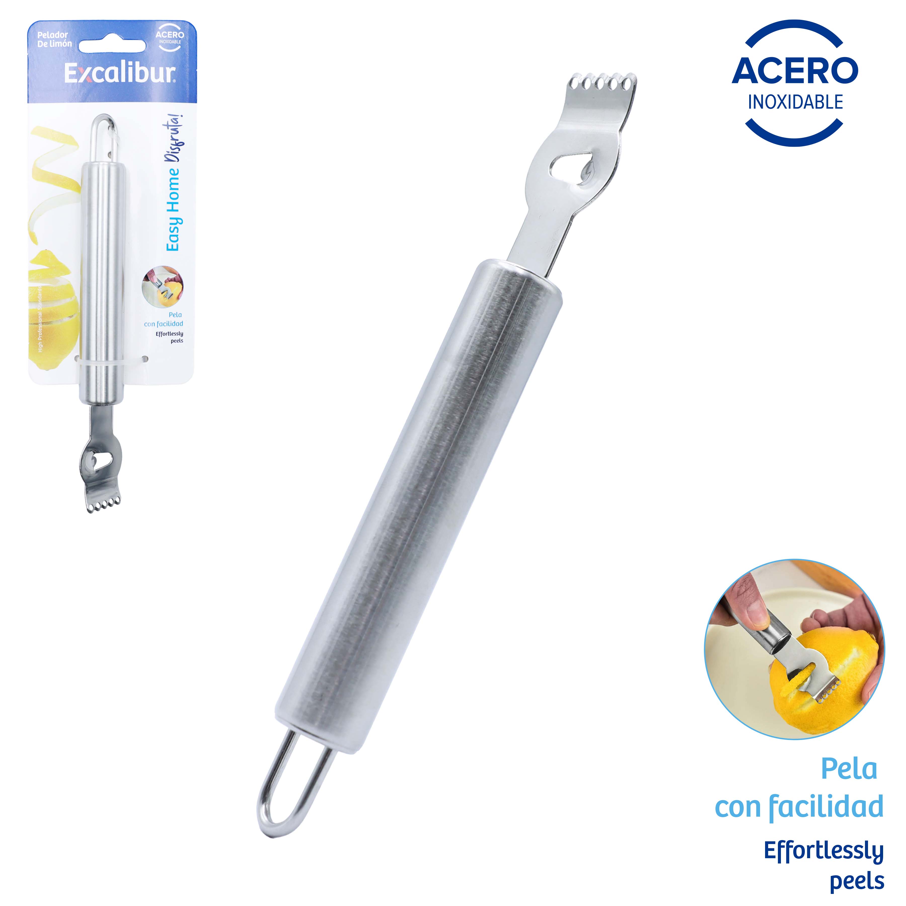 Pelador de Cítricos Acero Inoxidable Excalibur A151-GT113 Naranja. EXCALIBUR