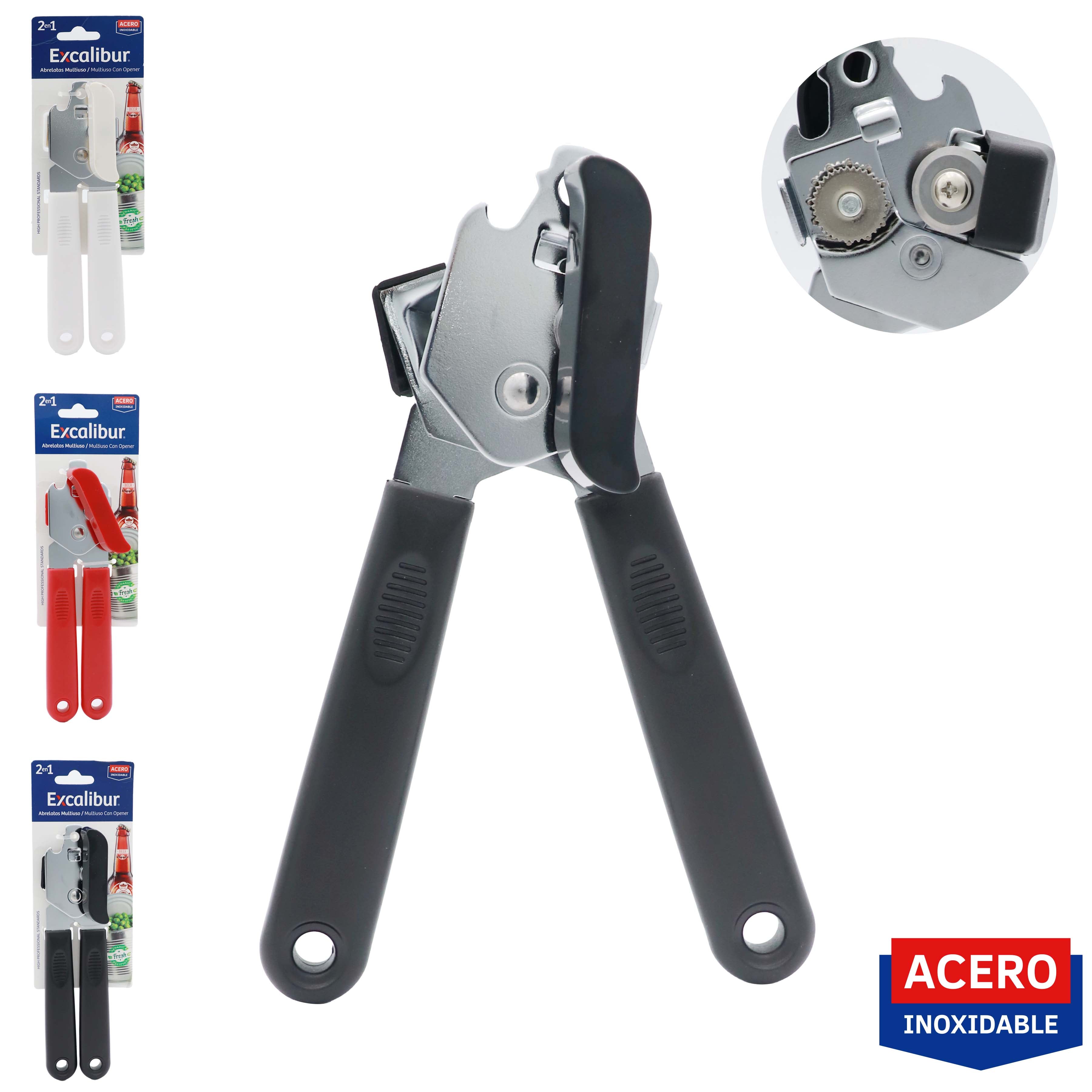 Abrelatas Multiuso 2en1 Excalibur A151-H13